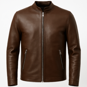 Plain Leather Jacket High Quality – Men