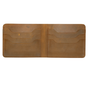 Raw Leather Bi-Fold Wallet – Crazy Horse Article