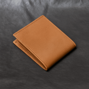 Bifold Leather Wallet for Men – Raw and Tough – Brown